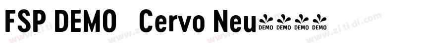 FSP DEMO   Cervo Neu字体转换